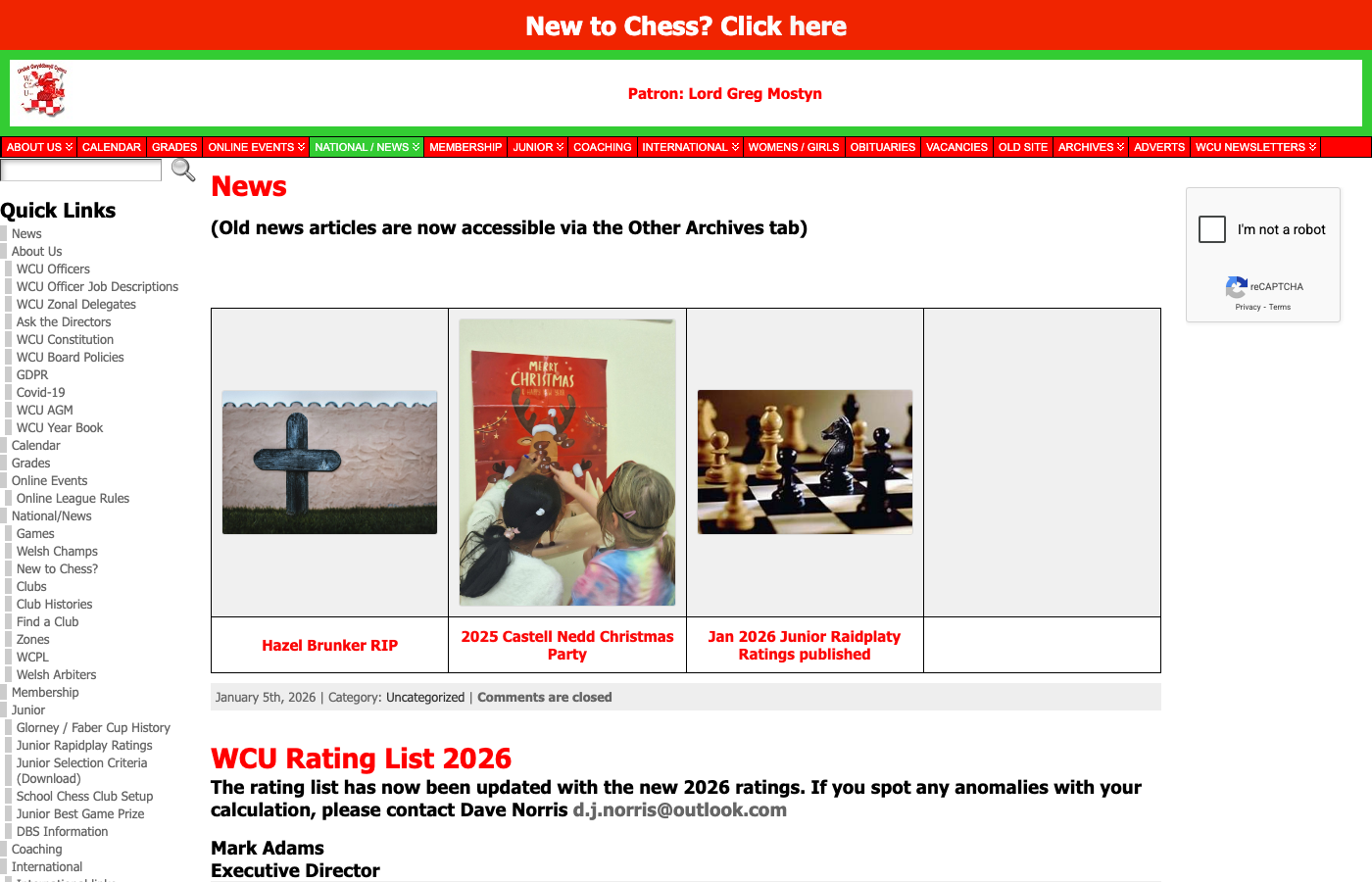 WCU website viewfinder